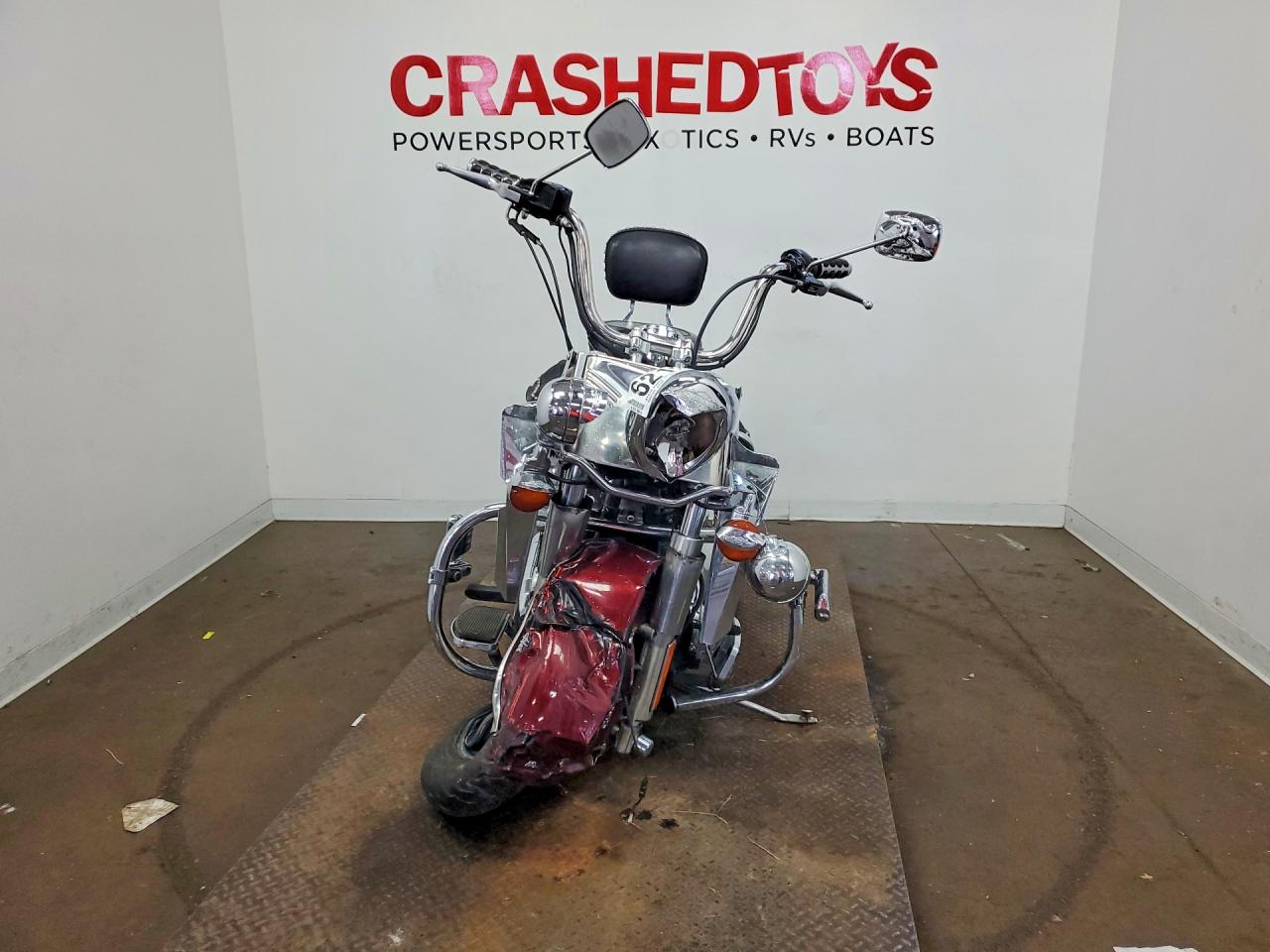 2001 Harley-davidson Flstc VIN 1HD1BJY131Y048949 COPART salvage auction — Front End, Rs - Salvage Title, sold $650 on 2026-09-24 (photo 2)