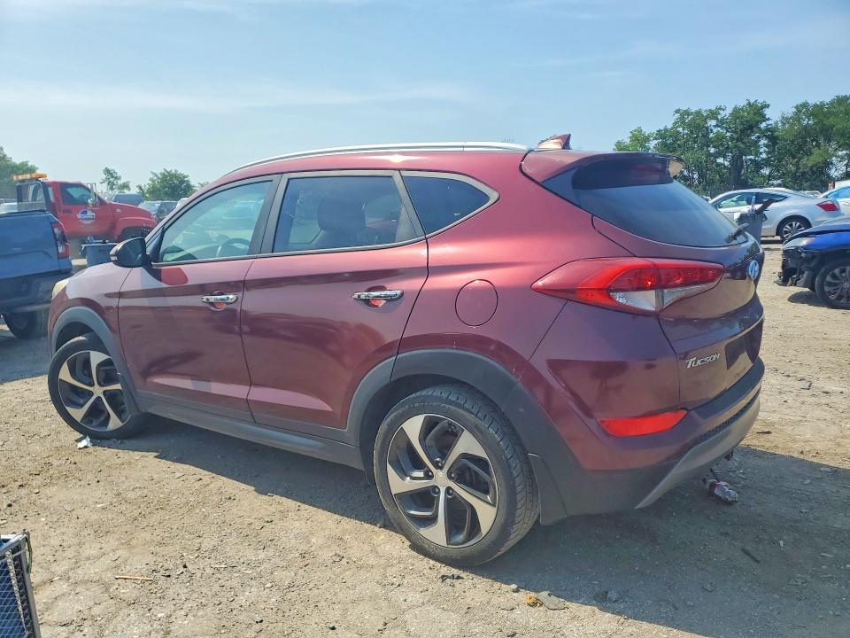 2016 Hyundai Tucson VIN KM8J3CA28GU231031 COPART salvage auction — MECHANICAL, Wv - Certificate Of Title (P), sold $2,600 on 2026-07-30 (photo 2)