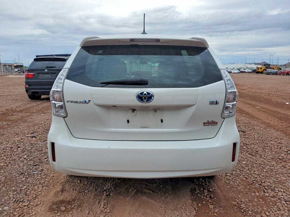 2012 Toyota Prius v VIN JTDZN3EU9C3028100 COPART salvage auction — MECHANICAL, Az - Certificate Of Title, sold $2,300 on 2026-07-23 (photo 6)