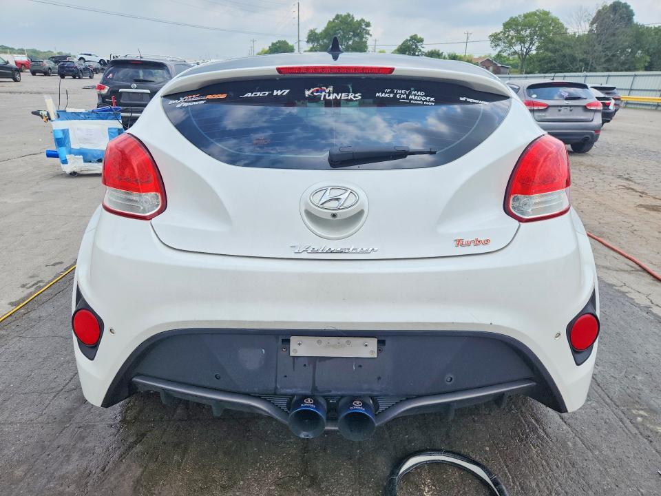2014 Hyundai Veloster VIN KMHTC6AE4EU188874 COPART salvage auction — FRONT END, Salvage Title, sold $775 on 2026-07-22 (photo 6)
