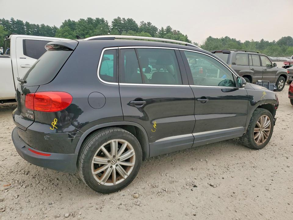 2012 Volkswagen Tiguan VIN WVGBV7AX4CW539555 COPART salvage auction — FRONT END, Ma - Cert Of Title-Reconstrctd Coll, sold $525 on 2026-07-27 (photo 3)