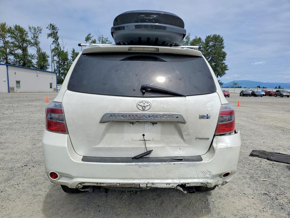 2010 Toyota Highlander hybrid VIN JTEJW3EH1A2047204 COPART salvage auction — REAR END, WA - BILL OF SALE, sold $1,100 on 2026-07-20 (photo 6)