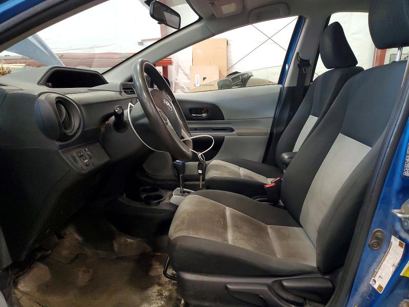 2013 Toyota Prius c VIN JTDKDTB36D1554245 COPART salvage auction — FRONT END, Vt - Certificate Of Title, sold $200 on 2026-07-20 (photo 7)