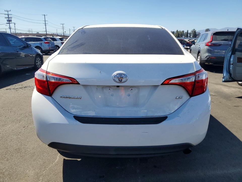 2015 Toyota Corolla VIN 5YFBURHE0FP309161 COPART salvage auction — SIDE, CA - SALVAGE CERTIFICATE, sold $2,750 on 2026-07-29 (photo 6)