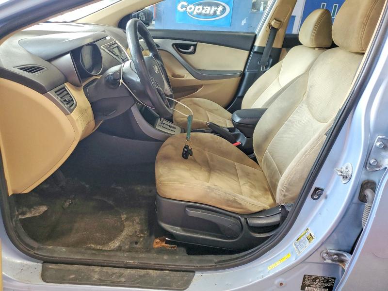 2012 Hyundai Elantra VIN KMHDH4AE5CU293902 COPART salvage auction — NORMAL WEAR, Ny - Certificate Of Title, sold $100 on 2026-07-27 (photo 7)