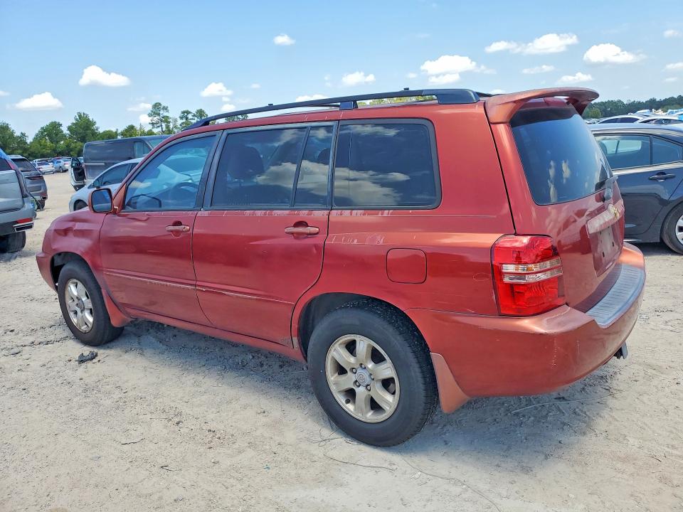 2001 Toyota Highlander VIN JTEGF21A210012292 COPART salvage auction — NORMAL WEAR, Tx - Certificate Of Title, sold $150 on 2026-07-31 (photo 2)