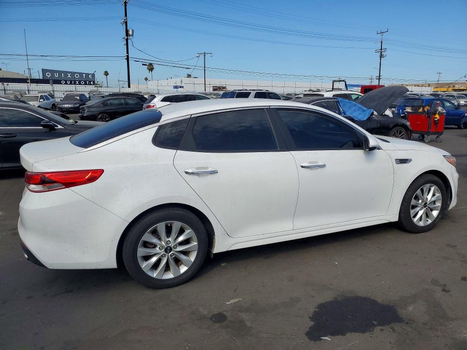 2017 Kia Optima VIN 5XXGT4L39HG164019 COPART salvage auction — VANDALISM, Ca - Salvage Certificate, sold $250 on 2026-07-27 (photo 3)