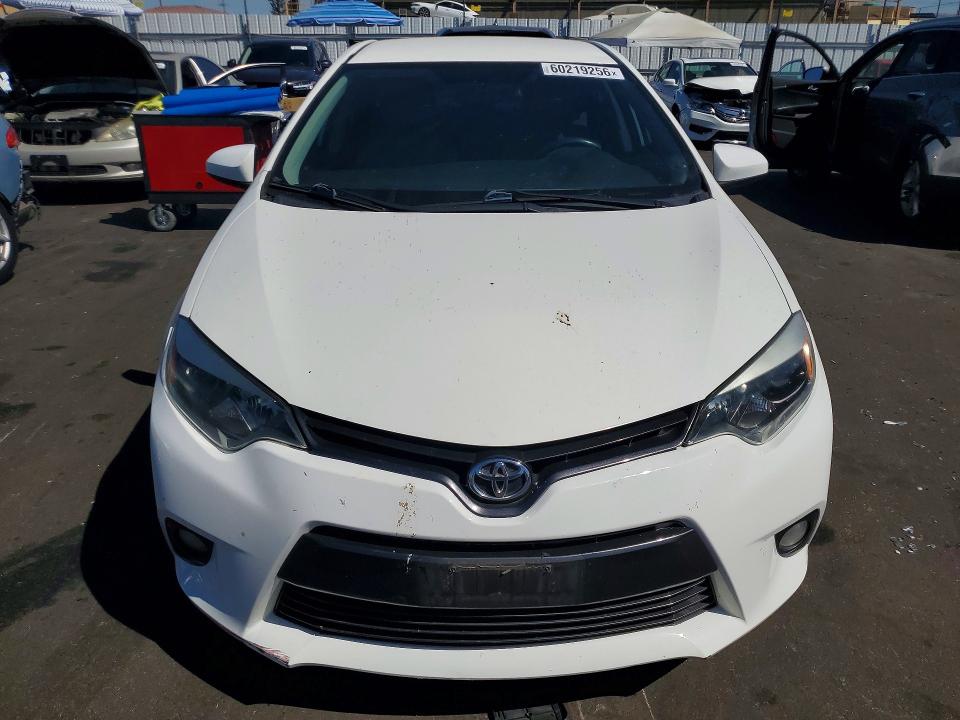 2015 Toyota Corolla VIN 5YFBURHE0FP309161 COPART salvage auction — SIDE, CA - SALVAGE CERTIFICATE, sold $2,750 on 2026-07-29 (photo 5)