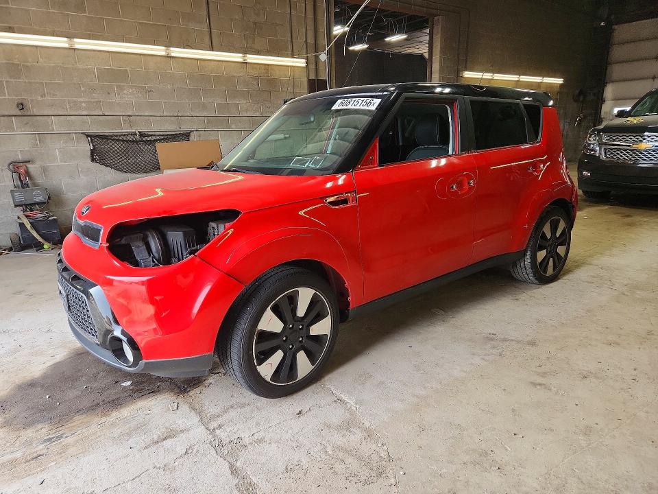 2016 Kia Soul VIN KNDJP3A55G7319696 COPART salvage auction — VANDALISM, Ny - Mv-907A Salvage Certificate, sold $1,750 on 2026-07-27 (photo 1)