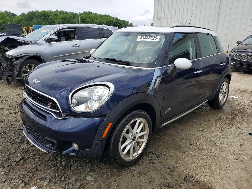 2016 Mini Cooper VIN WMWZC5C5XGWU03989 COPART salvage auction — FRONT END, NJ - CERT OF TITLE-SALVAGE, sold $2,300 on 2026-08-19 (photo 1)