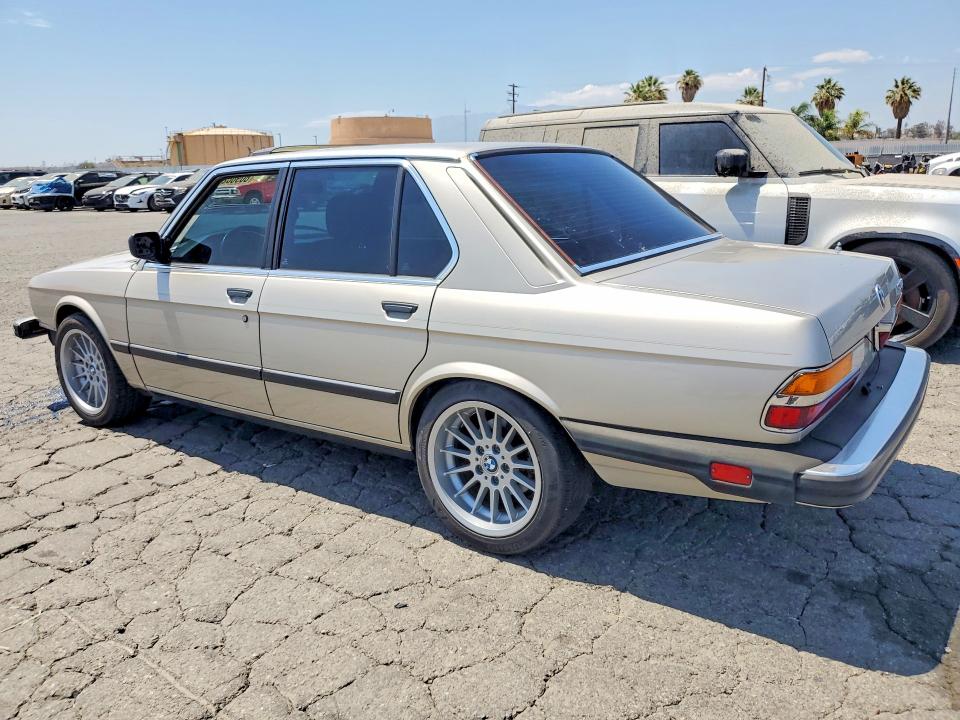 1986 BMW 5 series VIN WBADK8308G9660652 COPART salvage auction — FRONT END, CA - SALVAGE CERTIFICATE, sold $1,400 on 2026-07-30 (photo 2)