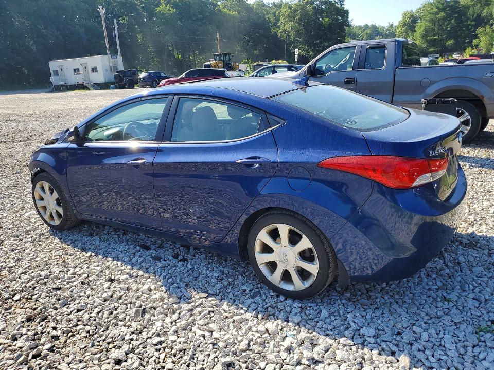 2013 Hyundai Elantra VIN KMHDH4AE5DU837039 COPART salvage auction — FRONT END, Ma - Cert Of Title-Reconstrctd Coll, sold $625 on 2026-07-22 (photo 2)