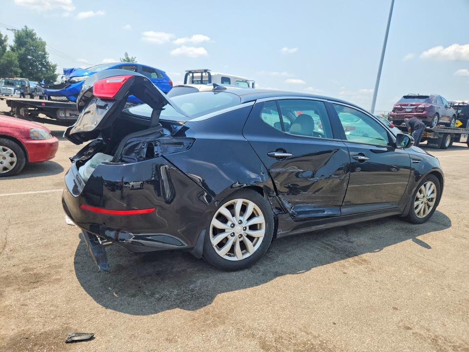 2015 Kia Optima VIN 5XXGN4A7XFG355154 COPART salvage auction — REAR END, OH - CERT OF TITLE-SALVAGE, sold $350 on 2026-07-22 (photo 3)