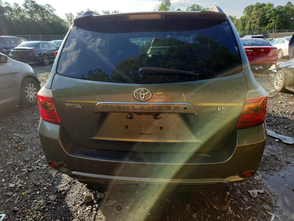 2008 Toyota Highlander VIN JTEDS43A382052886 COPART salvage auction — MINOR DENT/SCRATCHES, Md - Certificate Of Title, sold $575 on 2026-07-28 (photo 6)