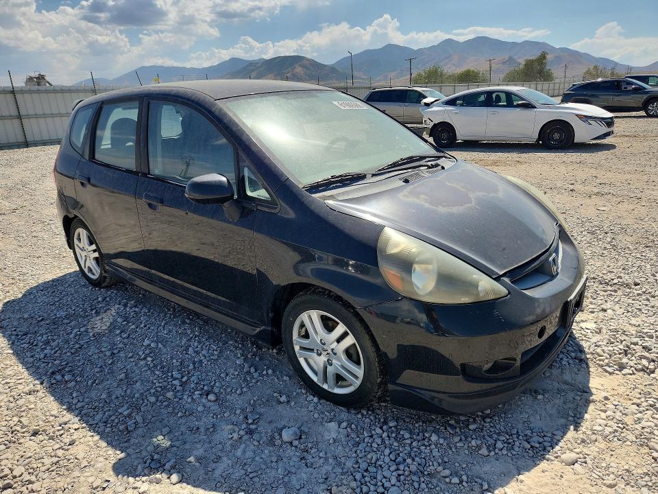 2007 Honda Fit VIN JHMGD37687S002977 COPART salvage auction — MECHANICAL, Ut - Certificate Of Title, sold $250 on 2026-07-31 (photo 4)