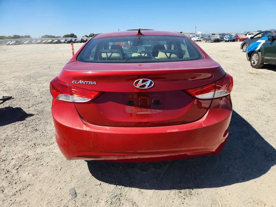 2013 Hyundai Elantra VIN KMHDH4AE5DU512276 COPART salvage auction — FRONT END, Ca - Salvage Certificate, sold $200 on 2026-07-21 (photo 6)