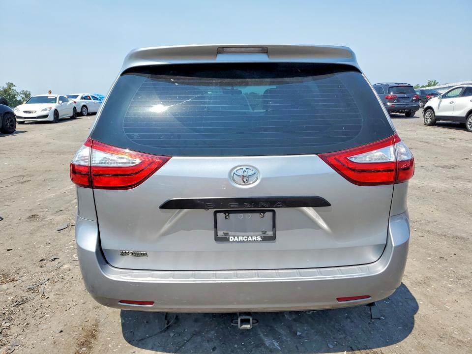 2017 Toyota Sienna VIN 5TDZZ3DC4HS875268 COPART salvage auction — WATER/FLOOD, VA - CERT OF TITLE-FLOOD, sold $3,550 on 2026-07-29 (photo 6)