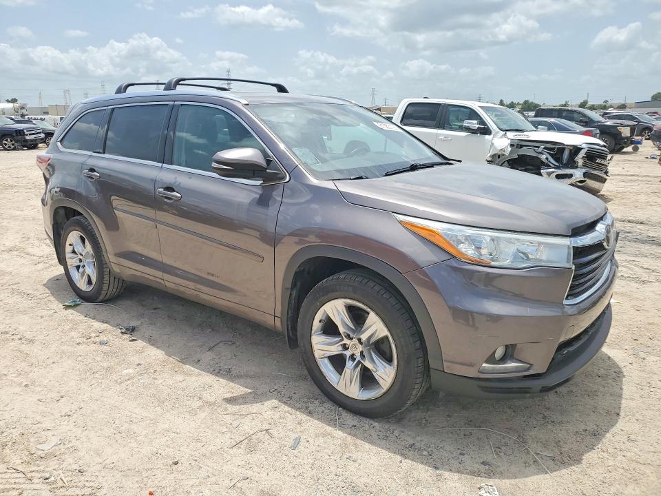 2014 Toyota Highlander VIN 5TDDKRFH6ES017662 COPART salvage auction — FRONT END, Mt - Certificate Of Title (P), sold $750 on 2026-07-28 (photo 4)