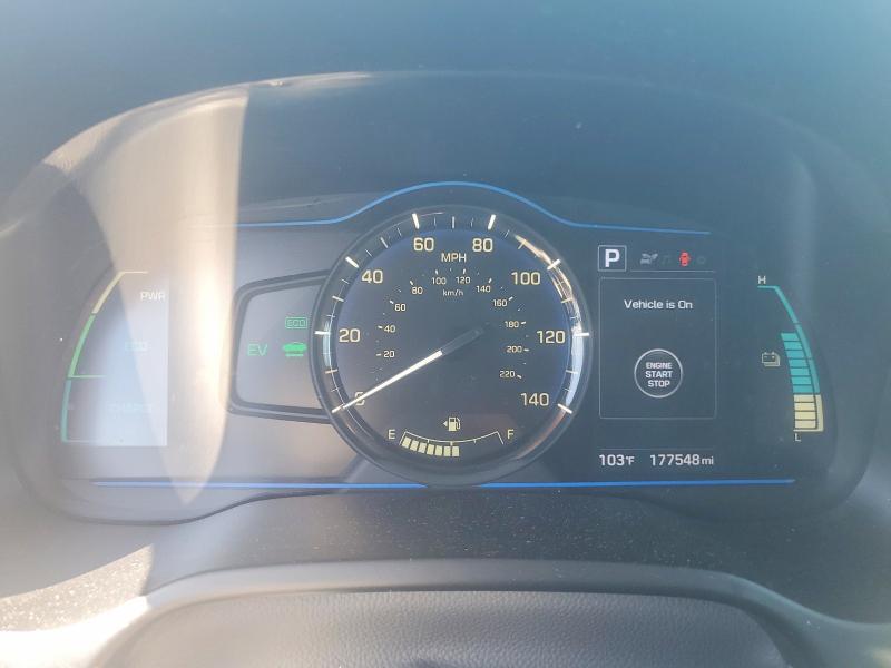 2019 Hyundai Ioniq VIN KMHC65LD9KU184191 COPART salvage auction — DAMAGE HISTORY, CA - CERT OF TITLE-SALVAGED, sold $100 on 2026-07-30 (photo 9)