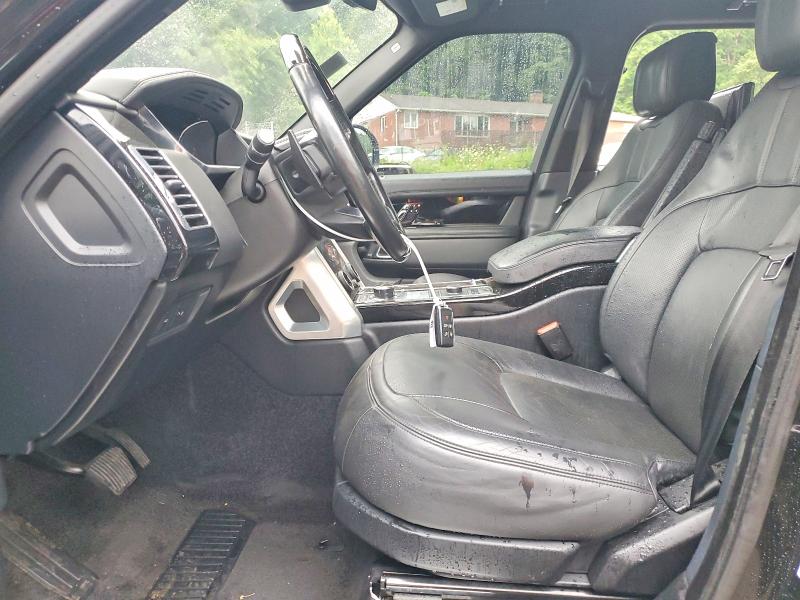 2018 Land rover RANGE ROVER VIN SALGS2RE9JA382200 COPART salvage auction — FRONT END, Md - Certificate Of Title (P), sold $9,700 on 2026-07-20 (photo 7)