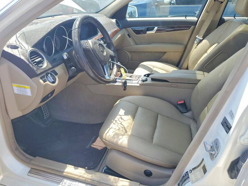 2013 Mercedes-benz C-klasse VIN WDDGF8AB1DG083484 COPART salvage auction — FRONT END, Pa - Certificate Of Salvage, sold $400 on 2026-07-29 (photo 7)