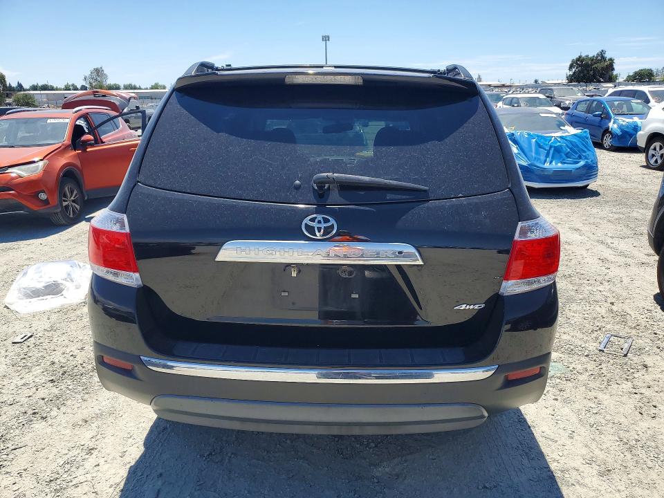 2013 Toyota Highlander VIN 5TDDK3EH7DS217480 COPART salvage auction — FRONT END, Ca - Salvage Certificate, sold $1,600 on 2026-07-28 (photo 6)