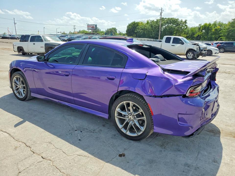 2023 Dodge Charger VIN 2C3CDXMG1PH625342 COPART salvage auction — REAR END, Ok - Cert Of Title-Salvage, sold $11,900 on 2026-08-25 (photo 2)