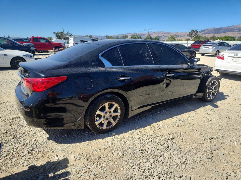 2015 Infiniti Q50 VIN JN1BV7AP4FM355109 COPART salvage auction — STRIPPED, CA - SALVAGE CERTIFICATE, sold $60 on 2026-07-28 (photo 3)