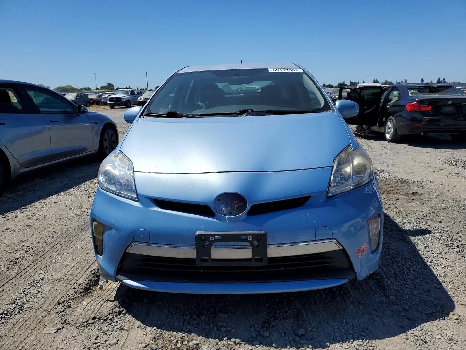2014 Toyota Prius VIN JTDKN3DP5E3051311 COPART salvage auction — REAR END, Ca - Salvage Certificate, sold $625 on 2026-07-30 (photo 5)