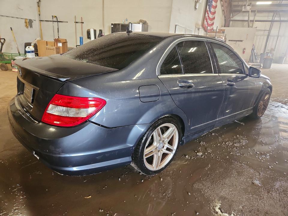 2011 Mercedes-benz C class VIN WDDGF5EB3BR168675 COPART salvage auction — REAR END, Tx - Dealer Only Clean Title (P), sold $525 on 2026-08-14 (photo 3)