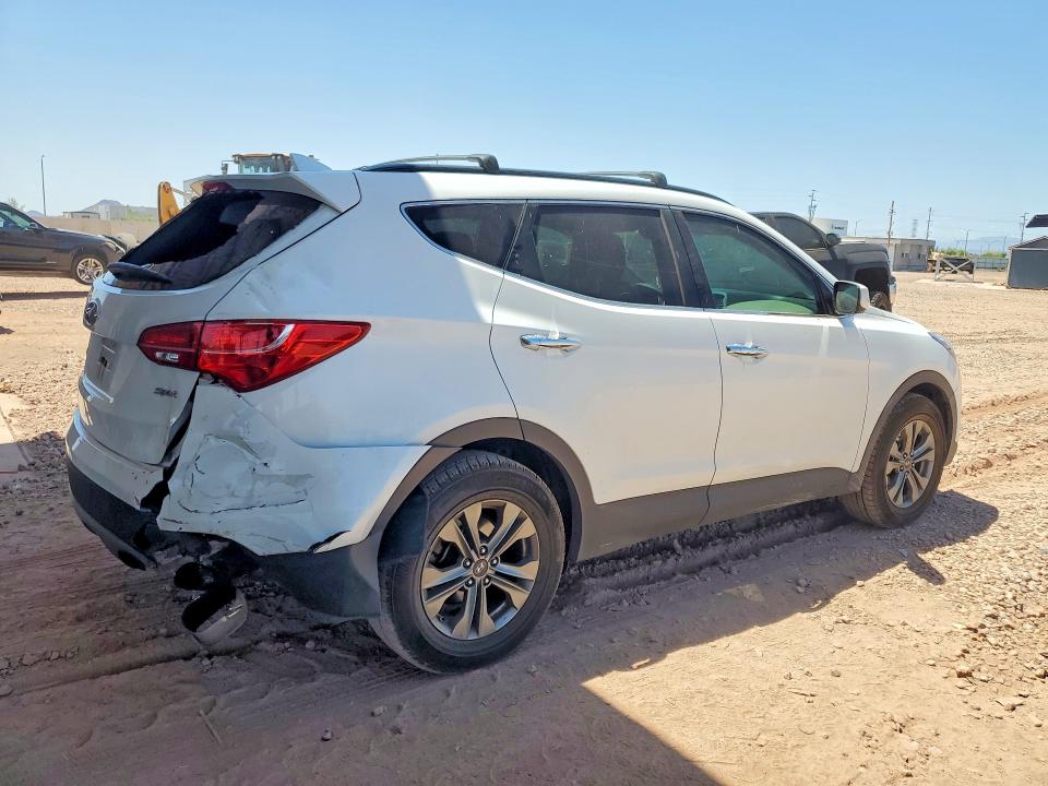 2016 Hyundai Santa fe VIN 5XYZU3LB9GG371494 COPART salvage auction — REAR END, Az - Cert Of Title - Salvage, sold $2,750 on 2026-07-14 (photo 3)