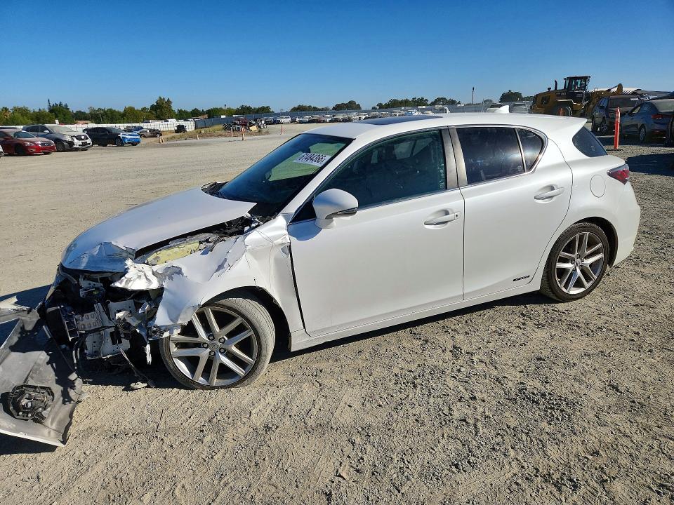 2014 Lexus Ct VIN JTHKD5BH6E2208777 COPART salvage auction — FRONT END, Ca - Salvage Certificate, sold $2,100 on 2026-07-30 (photo 1)