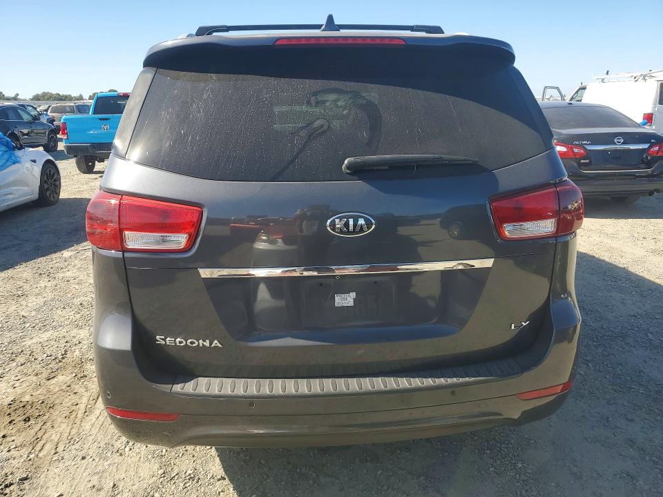 2016 Kia SEDONA VIN KNDMB5C13G6165593 COPART salvage auction — FRONT END, Ca - Salvage Certificate, sold $15 on 2026-07-21 (photo 6)