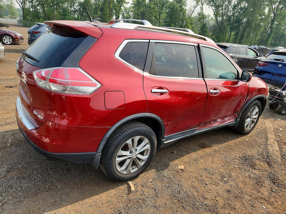 2015 Nissan Rogue VIN KNMAT2MV6FP538182 COPART salvage auction — SIDE, CT - CERT OF TITLE-SALVAGE, sold $700 on 2026-07-28 (photo 3)