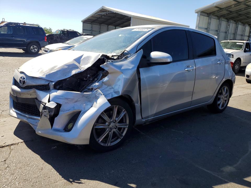 2013 Toyota Yaris VIN JTDKTUD38DD548435 COPART salvage auction — FRONT END, Ca - Salvage Certificate, sold $1,350 on 2026-07-27 (photo 1)