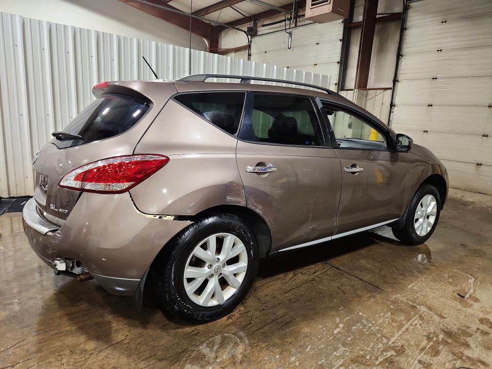 2012 Nissan VIN JN8AZ1MW2CW229476 COPART salvage auction — REAR END, Pa - Certificate Of Salvage, sold $650 on 2026-07-17 (photo 3)