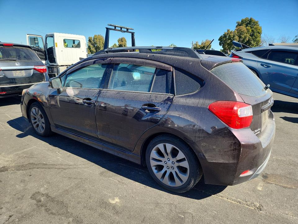 2013 Subaru Impreza VIN JF1GPAL61D1869759 COPART salvage auction — WATER/FLOOD, Ca - Salvage Certificate, sold $1,200 on 2026-07-24 (photo 2)