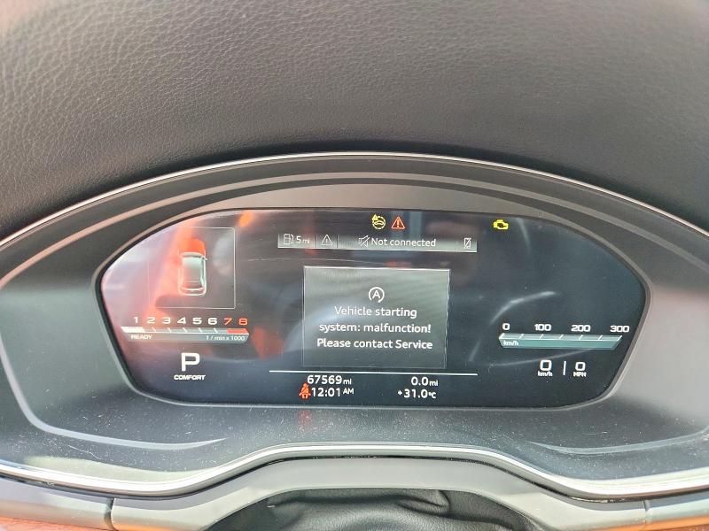 2023 Audi Q5 VIN WA1EAAFY1P2046421 COPART salvage auction — FRONT END, Wv - Certificate Of Title (P), sold $16,700 on 2026-07-28 (photo 9)