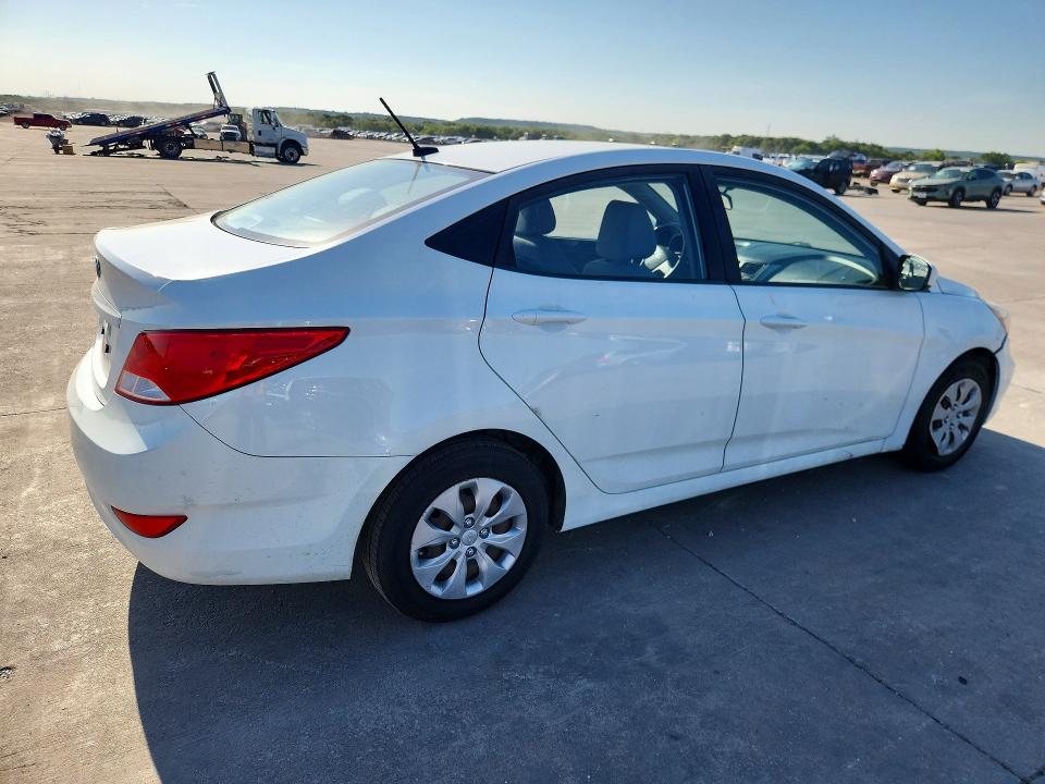 2016 Hyundai Accent VIN KMHCT4AE5GU075832 COPART salvage auction — NORMAL WEAR, Tx - Certificate Of Title, sold $350 on 2026-07-23 (photo 3)