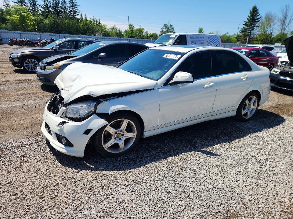 2008 Mercedes-benz C-klasse VIN WDDGF81X18F148891 COPART salvage auction — FRONT END, On - Permit No Brand - Unfit, sold $875 on 2026-08-04 (photo 1)