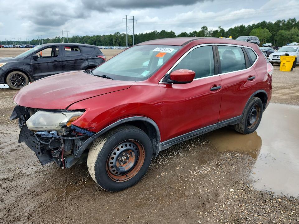 2016 Nissan Rogue VIN KNMAT2MT1GP664823 COPART salvage auction — FRONT END, LA - CERTIFICATE OF TITLE (P), sold $675 on 2026-07-31 (photo 1)