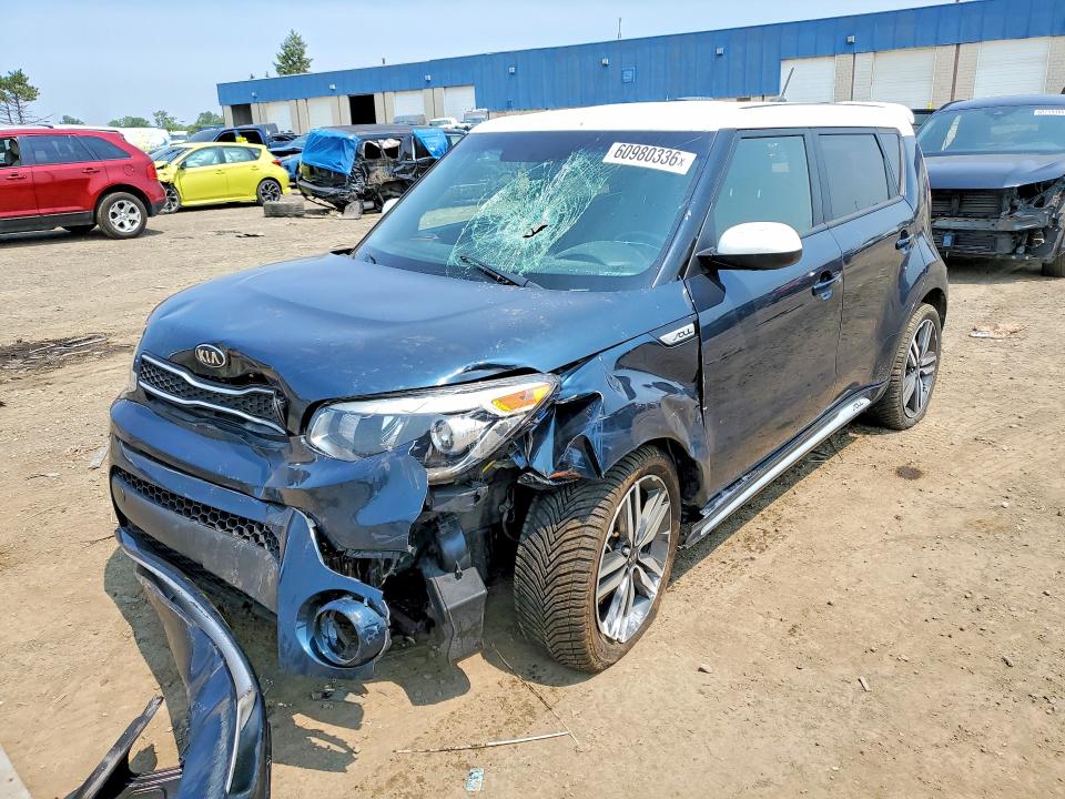 2018 Kia Soul VIN KNDJP3A55J7585436 COPART salvage auction — FRONT END, Mi - Certificate Of Title, sold $675 on 2026-07-24 (photo 1)