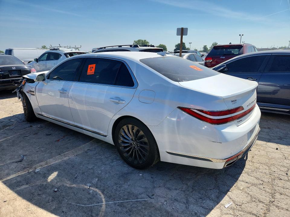 2020 Genesis G90 VIN KMTF34PA8LU081044 COPART salvage auction — FRONT END, In - Certificate Of Title, sold $1,700 on 2026-07-31 (photo 2)
