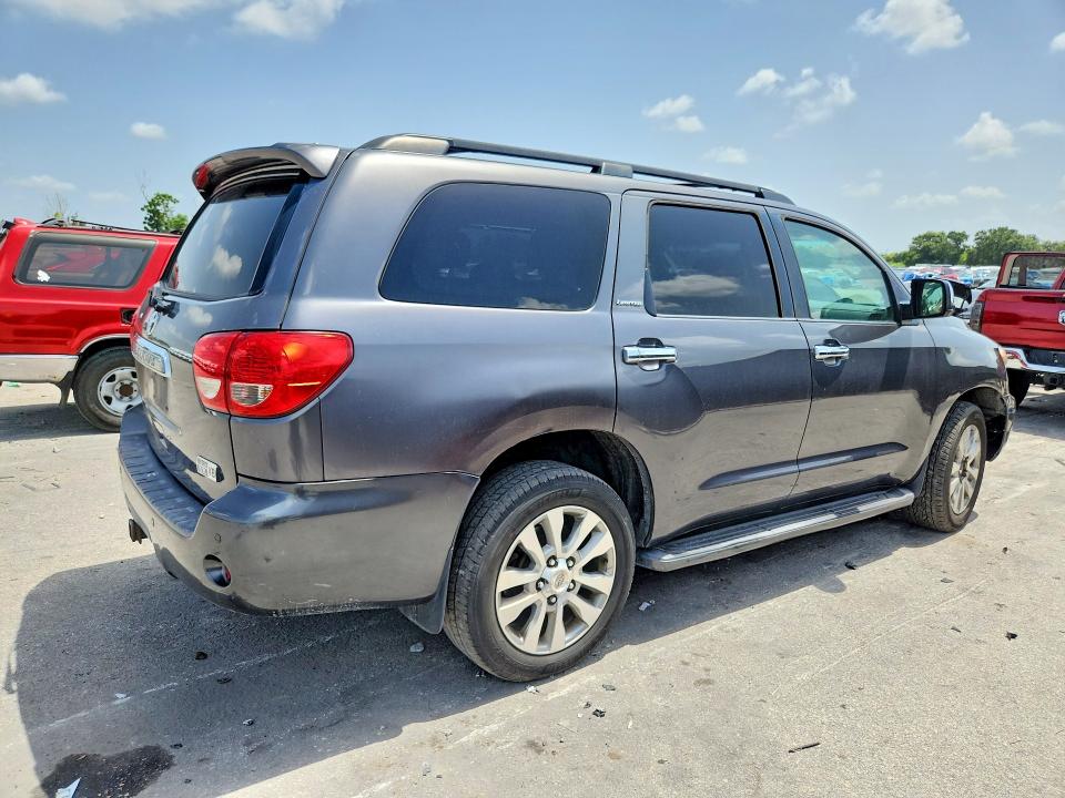2011 Toyota Sequoia VIN 5TDJY5G10BS040474 COPART salvage auction — DAMAGE HISTORY, FL - CERT OF TITLE W/SLVG HISTORY, sold $2,750 on 2026-07-21 (photo 3)