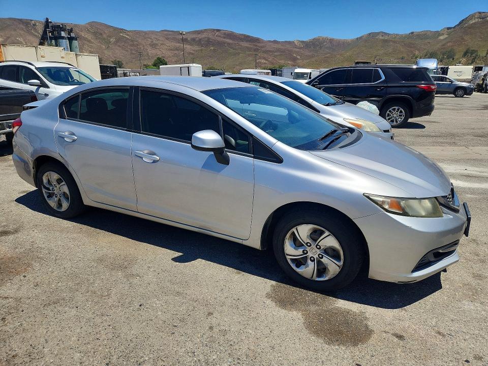 2013 Honda VIN 19XFB2F54DE289870 COPART salvage auction — SIDE, Salvage Title, sold $1,300 on 2026-07-24 (photo 4)