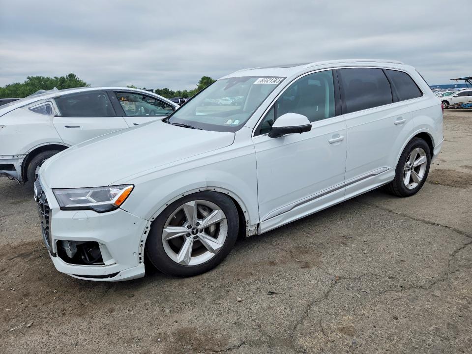 2022 Audi Q7 VIN WA1LJBF7XND019675 COPART salvage auction — FRONT END, Pa - Certificate Of Salvage, sold $22,300 on 2026-07-14 (photo 1)
