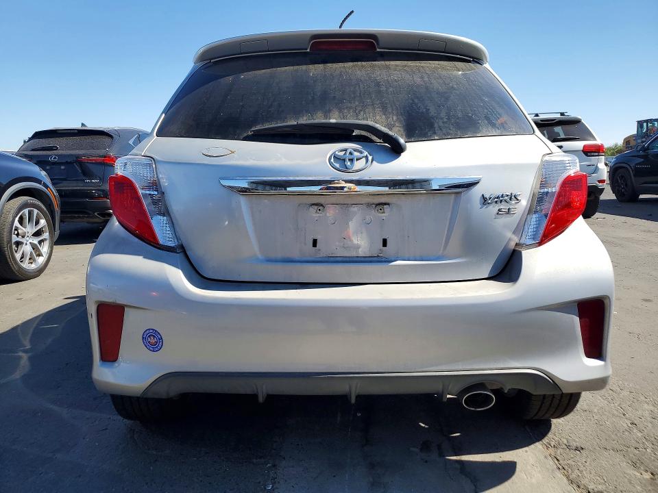 2013 Toyota Yaris VIN JTDKTUD38DD548435 COPART salvage auction — FRONT END, Ca - Salvage Certificate, sold $1,350 on 2026-07-27 (photo 6)