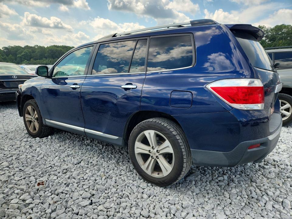 2013 Toyota Highlander VIN 5TDDK3EH3DS194750 COPART salvage auction — FRONT END, Ga - Certificate Of Title (P), sold $1,700 on 2026-07-21 (photo 2)
