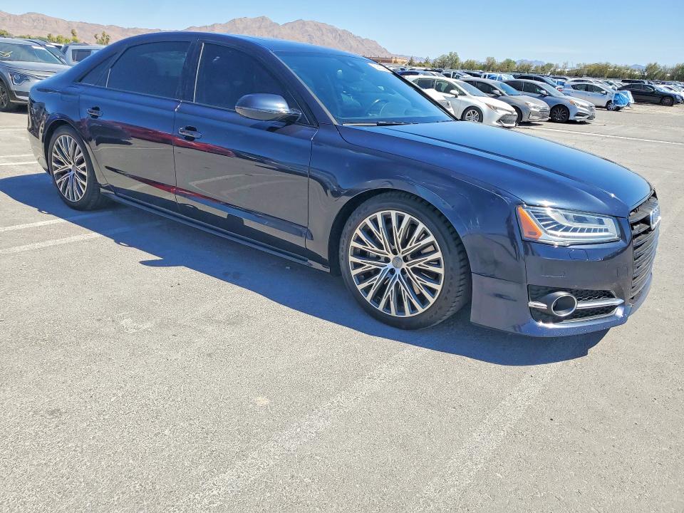 2017 Audi A8 VIN WAU43AFD2HN005091 COPART salvage auction — FRONT END, Nv - Certificate Of Title (P), sold $975 on 2026-09-08 (photo 4)