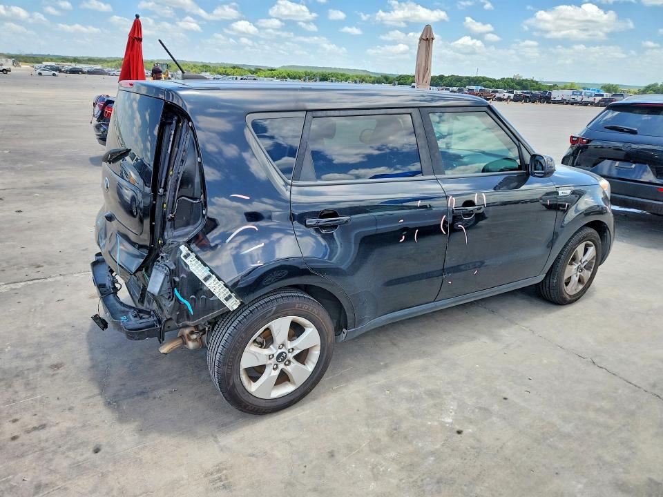 2019 Kia Soul VIN KNDJN2A23K7914397 COPART salvage auction — REAR END, Tx - Salvage Vehicle Title, sold $2,150 on 2026-07-20 (photo 3)
